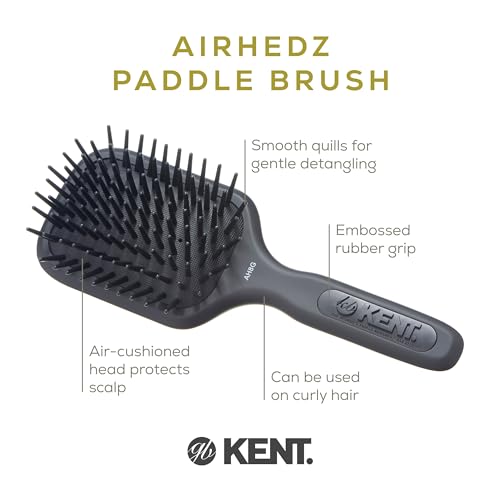 Kent Medium Phat Pin Cushioned Base Hair Brush - AH8 Grey (PACK OF 1) - Image 4