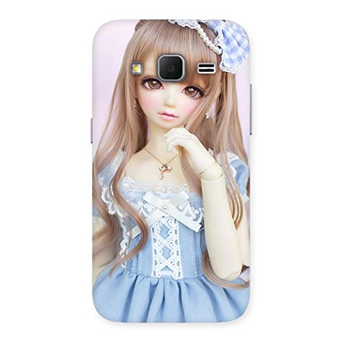 Beautiful Blue Dress Doll Back Case Cover for Galaxy Core Prime
