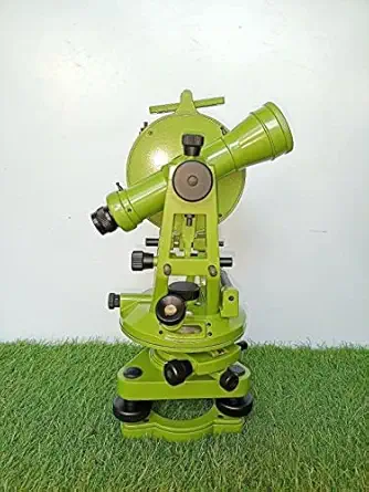 World Collection Theodolite Transit Alidade Survey Level Telescopic Instrument Box Wooden