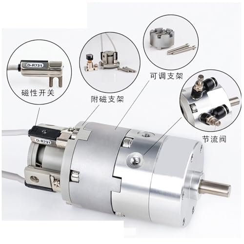 Actuador rotatorio neumático CDRB2BW cilindro de una sola cuchilla D-R732 4