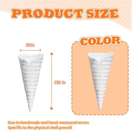 image for CNEZOMP Simulated Ice Cream Crisp Cone Artificial Lifelike Ice Cream C