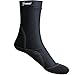 Seavenger High Cut Beach Socks with Grip Sole for Sand, Volleyball, Snorkeling, Diving, Wading (Black, Medium)