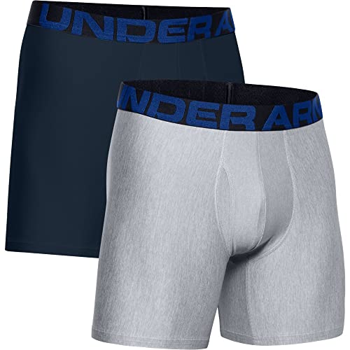 Image of Under Armour mens Multi-pack Performance Tech Boxerjock Brief, 6 inch Inseam, All-day Comfort & Soft