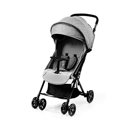 Kinderkraft Lite Up Silla de paseo ligera y fácil de maniobrar, para niños (0-15 kg), Gris