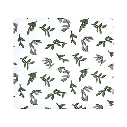 Image of Little Treasure Hudson Baby Cotton Poly Flannel Receiving Blankets Multipack, Grey Woodland Faces, 30x30 inches