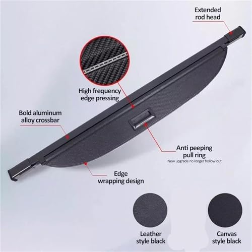 Cubierta de carga maletero coche para Volvo XC90 MK2 retráctil que evita miradas externas 4