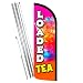 Loaded Tea Premium Windless Feather Banner Flag Kit (Flag, Pole, & Ground Mount)
