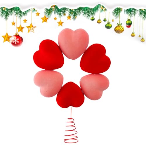 Decoración de San Valentín para mesa y ventanas: copa de árbol con corazones 2