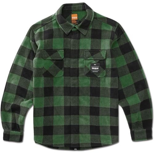 THIRTYTWO REST STOP SHIRT camicia pile GREEN AI23