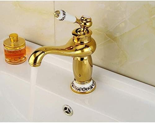 Grifos de Cocina Grifo de Cocina Grifo de Cocina Grifo de Lavabo Estilo Europeo Cobre Macizo Lujo Antiguo d Baño Mezclador Monomando de Agua fría y Caliente