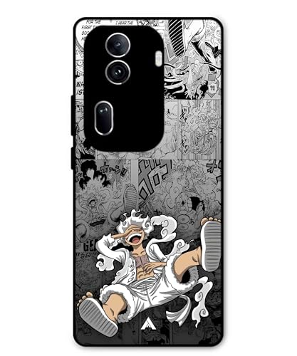 Image of Premium Anime 2 Case for Oppo Reno 11 Pro (Glossy Finish) Soft-Touch Metal TPU Back Cover, Shockproof, Designer, Aesthetic Mobile Phone Case