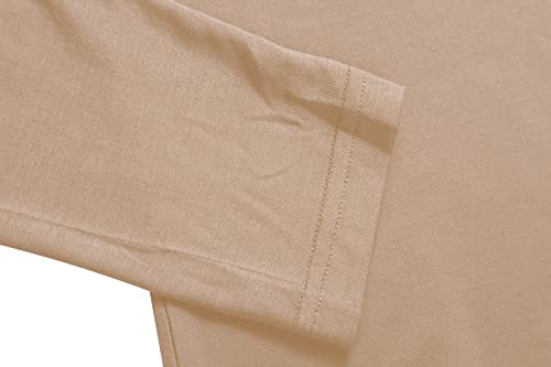 Image of Herou Womens Long Sleeve Turtleneck Slim Fitted Lightweight Casual Active Layer Tops Shirts