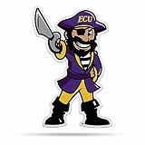 Rico Industries NCAA East Carolina Pirates Mascot Shape Cut Pennant - Home and Living Room Décor - Soft Felt EZ to Hang, 18x0.10x18
