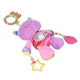 Facile à suspendre : le jouet en peluche pour poussette de bébé peut être accroché dans une poussette ou un berceau, ce qui convient aux activités de plein air de votre bébé ou aux divertissements au coucher.