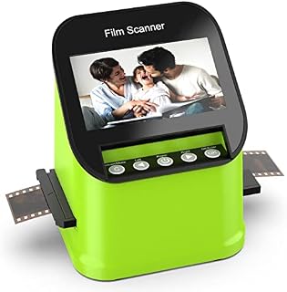 Film and Slide Scanner with 4.3 LCD Screen 22MP High-Resolution Slide Negative Scanner Convert Color & B&W, 35mm, 126, 110, Super 8 Film Negatives & Slides to JPEG, Support HDMI/USB Output