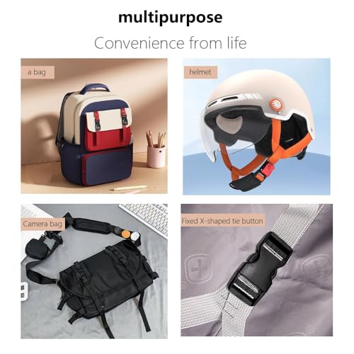 Aeuezxx Steckschnallen, 4 Stück Plastik Steckschnallen, 25 mm Schnellverschluss-Schnallen, Seitliche Schnallen, Rucksackschnalle, Verstellbare Kunststoff-Schnallenclips