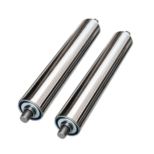 Heavy Duty Conveyor Rollers, Galvanized Steel Conveyor Roller, Industrial Grade Replacement Rollers for Smooth Movement 1.5/2.43'' Diameter Commercial Quality(500mm,76 * 20 * 2.0cm)