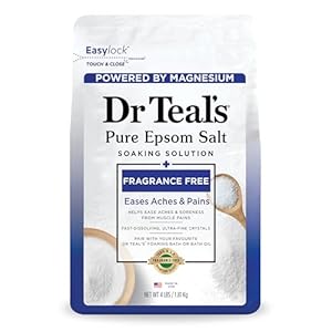 Dr Teal’s Epsom Salt Magnesium Soak, Fragrance Free, 4 lbs