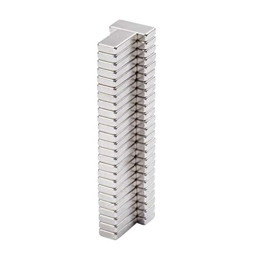 Omnicube — N35 Neodym fyrkantiga magneter (50-pack) | 10 x 5 x 2 mm superstarka fyrkantiga magneter | Använd på en magnetisk bräda, kylskåp, whiteboard och mycket mer