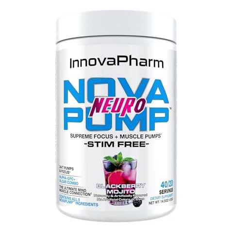InnovaPharm NOVAPUMP Neuro (BlackBerry Mojito) Powder - 14.5 Ounces Cover