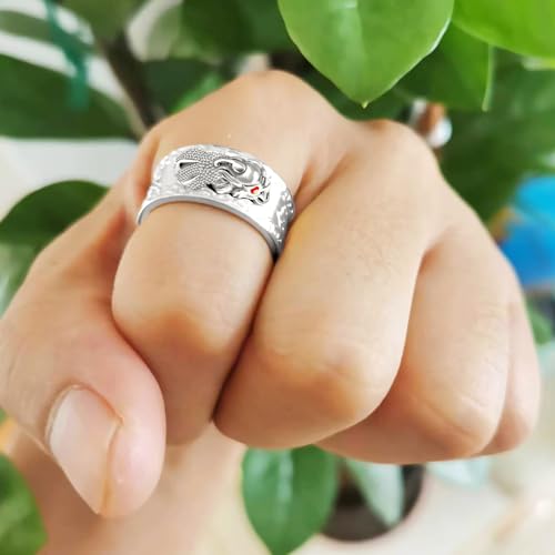 Image of Feng Shui PiXiu Mantra Ring - Lucky Wealth Jewelry