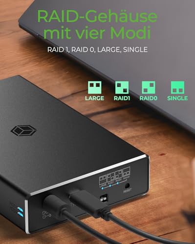 Caja Externa ICY BOX para 2x SSD/HDD 2.5", USB 3.1 miniatura 4