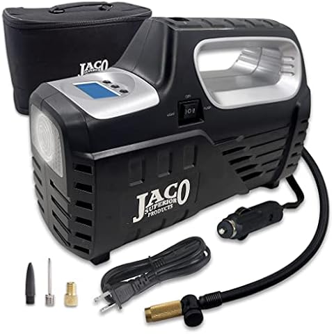 JACO SmartPro 2.0 AC/DC Digital Tire Inflator Pump - Automatic Portable Air Compressor - 100 PSI (12V DC, 110-120V AC) Cover