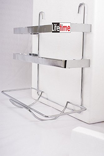 Lifetime Stainless Steel 3 In 1 Triple Paper Dispenser and Holder/Wrap Aluminium Foil and Kitchen Roll