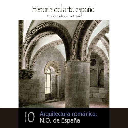 Diseño de la portada del título Arquitectura rom&aacute;nica: N.O. de Espa&ntilde;a
