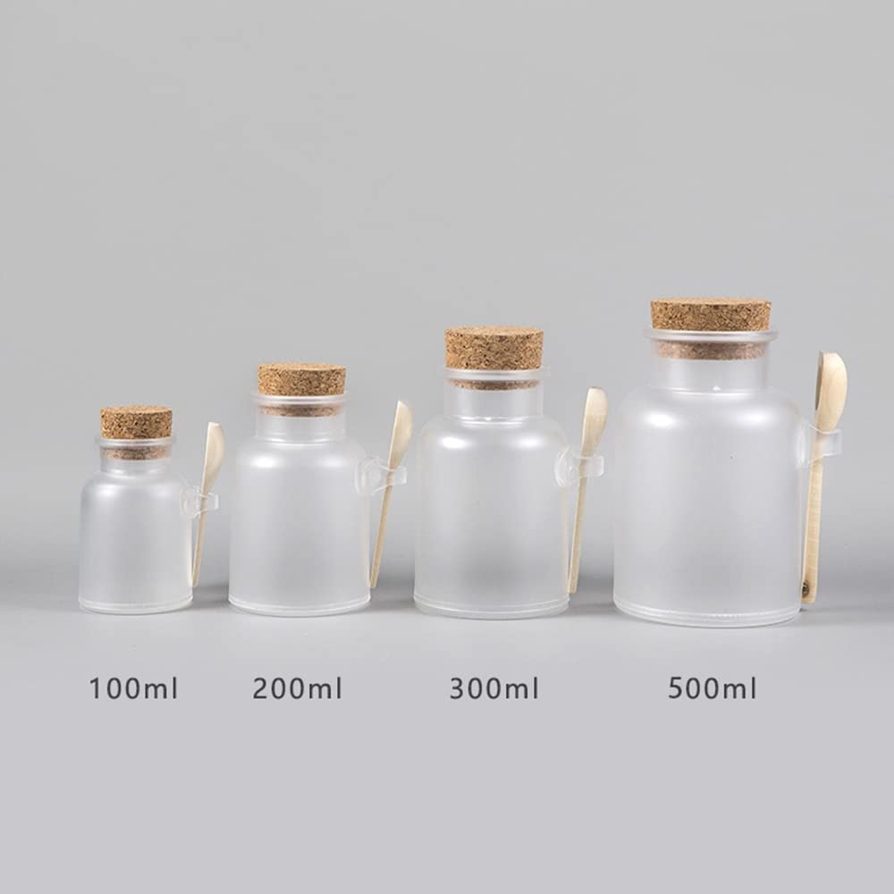 Keramik-Teedose, Vorratsbehälter, Gläser, Vorratsbehälter, Glas, Peeling, Badesalz, Absorptionsflasche, versiegeltes Glas, Holzlöffel, Kork, Aufbewahrung, Korkflasche, Sc