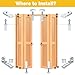 Closet Doors Bifold Door Hardware - 2 Pack Sliding Door Hardware Bi Folding Door Hardware Barn Pocket Repair Kits Includes Top and Bottom Brackets, Pivots with Guide Wheel for 1