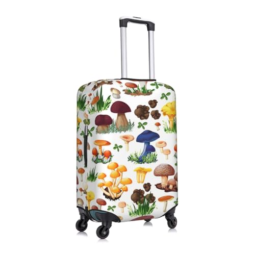 Japanese Painting Mushroom Print Luggage Suitcase Cover Protector Luggage Washable Covers With Concealed Zipper3
