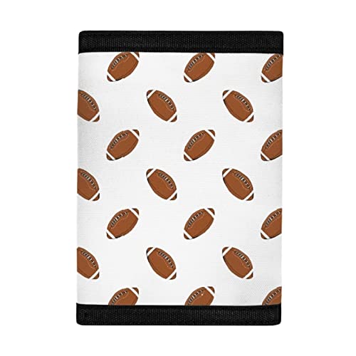 Dolyues American Football Wallet Coin Pouch Holder For Kids Girls Trifold Credit Card Holder Small Wallet Clutch Organizer For Travel Outdoor Sports #TOP26