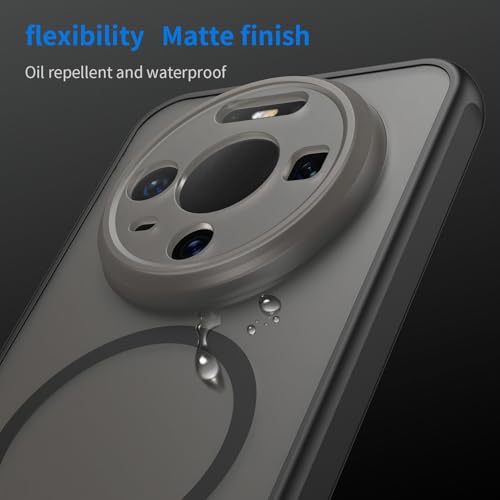 Image of Compatible with Huawei Mate 80 Pro Case Cover,Compatible with MagSafe,Anti-Fall,Compatible with Huawei Mate 80 Pro 5G SGT-AL50 Cell Protective Phone Case Black