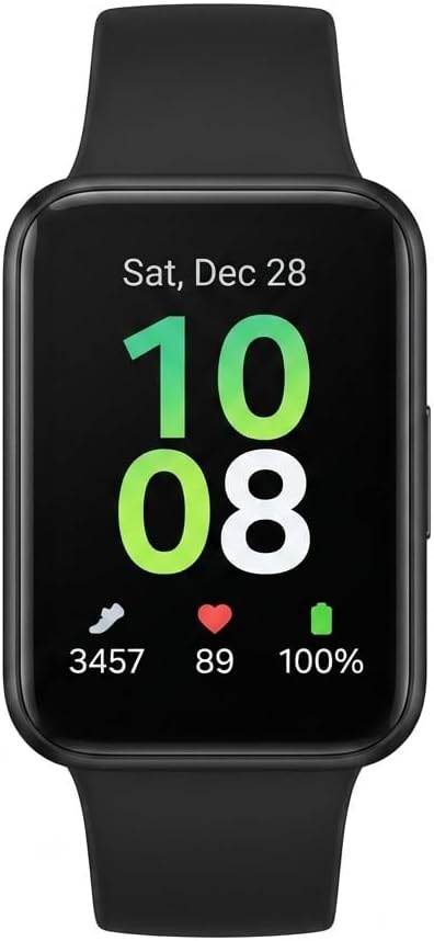 Galaxy FIT 3 [2024] 1.6" AMOLED Display | 14 Days Battery Life | 100+ Watchfaces | 100+ Exercise Modes | International Model - (Black)