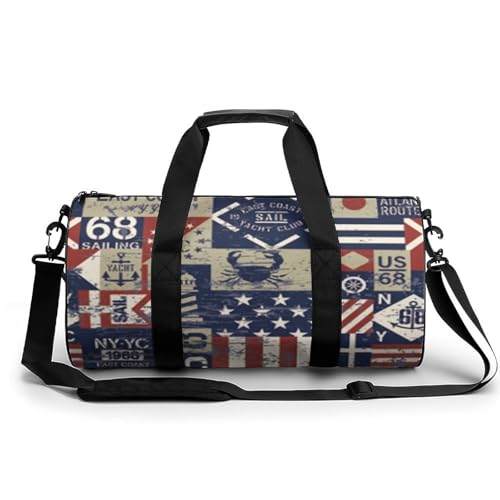 Gym sac de sport drapeaux nautiques 45cm étanche pour protéger vos affaires