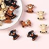20pcs Fun Cow Silicone Beads Craft Essential for Project Jewelry Friendship Bracelets Party Supply Craft Beads for Jewelry Parent Activity #2
