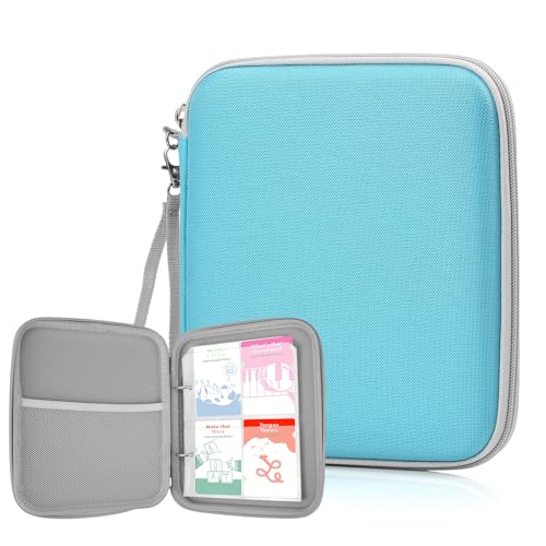 Porte-cartes pour Yoto avec classeur 80 poches et fermeture éclair bleu WOT I