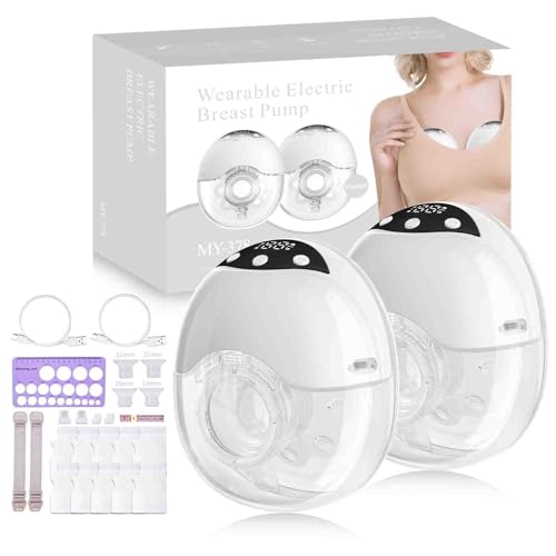 Image of Wearable Breast Pump Hands Free: Electric & Portable Breastfeeding Pumps with Soft DoubleFit Flange - 4 Modes & 12 Levels Wireless Pump - Leak-Proof & Ultra-Quiet Breast Pump 2 Pack