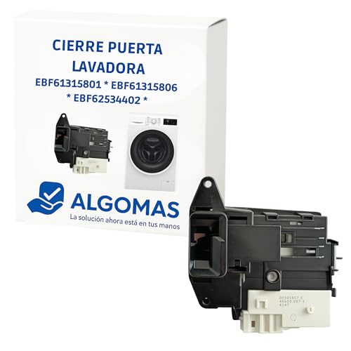 ALGOMAS® Cierre de Puerta para Lavadora Compatible con LG | Sustitución EBF61315801 EBF61315806 EBF62534402 | Bloqueo de Seguridad para Lavadoras de Carga Frontal