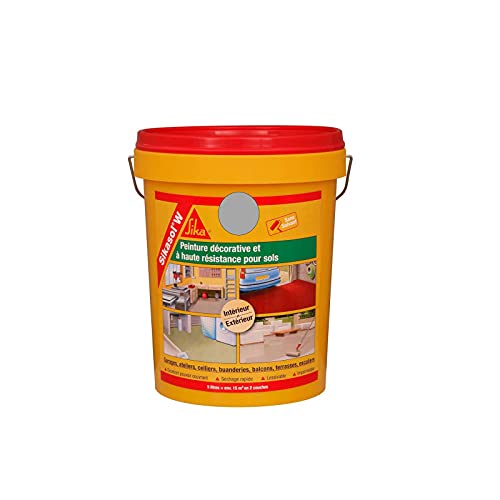 sikasol W – Pintura acrílica decorativa para suelo – 5L – gris hormigón