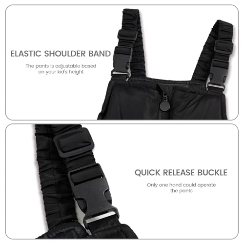 JiAmy Kids 2 Piece Snowsuit Set Girl Winter Hooded Puffer Jacket & Snow Bib Pants Boy Ski Suits Ultralight Outfit3