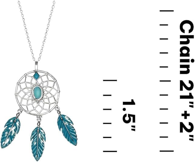 Dreamcatcher Necklace Boho Pendant Charm Jewelry for Women Men - Image 2
