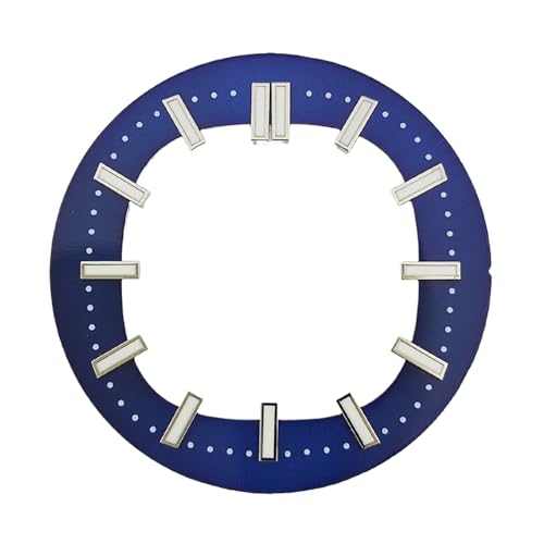 LAKSUYRE NH35 dial 30.5mm All Green Luminous Transparent fits NH70 NH72 Movement Watch Replacement Accessories DIY Logo(Dial-3)