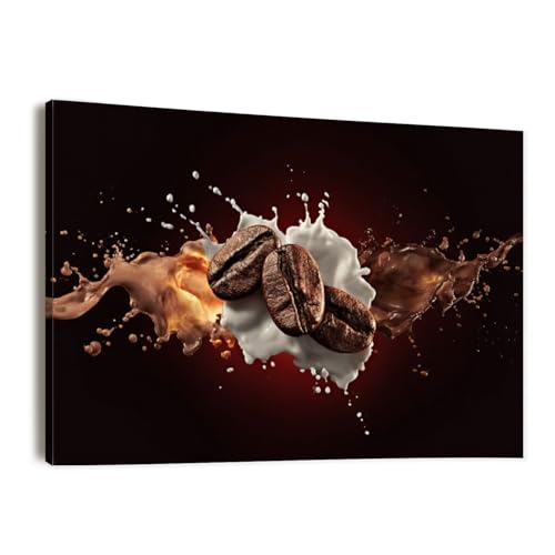 Canvas Wall Art Prints Coffee splash 3D render studio photo