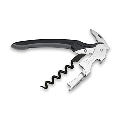 Epic Products Murano Corkscrew, 8.5-Inch, Black/Gray