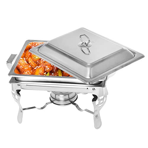 Ensemble buffet réchaud 4,5 L haut de gamme avec plateau chauffant