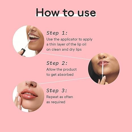 Miniatura 3 de Mon Cherry - Aceite de labios iluminador (rosa)  Aceite de labios coreano con flor de cerezo, extractos de perlas y aceite de pachulí, deja los