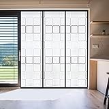 Insulated Curtain, Thermal Magnetic Self-Sealing EVA Screen, Keep Cold Out Door Cover Auto Closer for Kitchen, Bedroom, Air Conditioner Room, Hands Free, Fits Doors up to 72' x 80', Grey