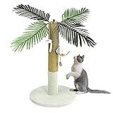 PGFUN Palm Tree Cat Scratching Post for Indoor Cats 2 in 1 Natural Sisal Scratch Post Cat Claw...